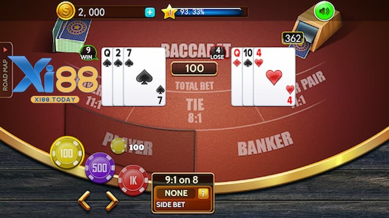Các cửa đặt cược cơ bản trong Baccarat 