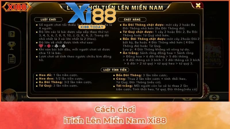 Cách chơi game bài tại Xi88 Cách chơi game bài tại Xi88