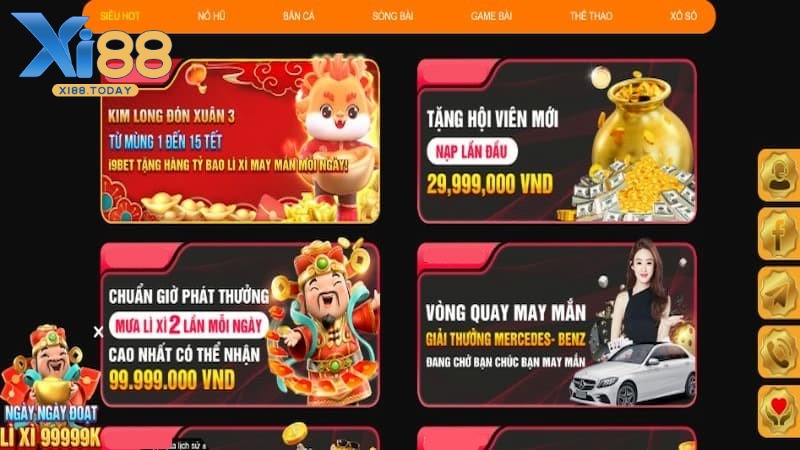 Khuyến mãi game bài tại Xi88 Khuyến mãi game bài tại Xi88